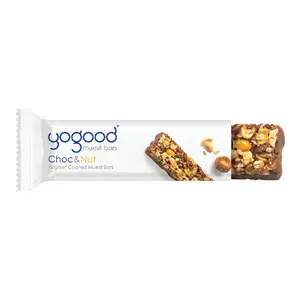 Thanh Ngũ Cốc Hạt Phủ Socola, Choc & Nut, Chocolate Coated Muesli Bars, 6 Thanh (138g) - YOGOOD
